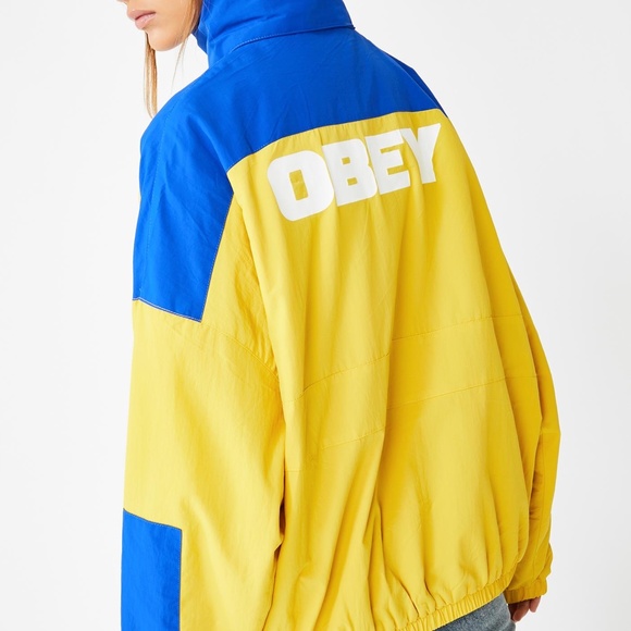 NWT Obey Bruges Jacket in Autumn Spice Yellow - Picture 3 of 3